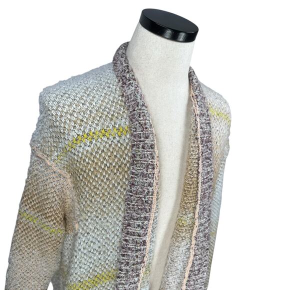 Free People Daydreamer Cardi Open Front Cardigan Sweater Womens Small Multi Knit - Picture 2 of 11